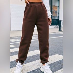 Solid Slant Pocket Joggers